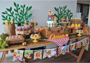 Pooh Bear Birthday Decorations Rustic Winnie the Pooh First Birthday Party Ideas Decor