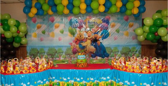 Pooh Bear Birthday Decorations Winnie the Pooh Birthday Party Ideas Photo 11 Of 74