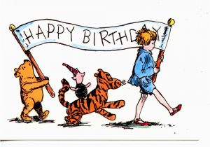 Pooh Bear Happy Birthday Quotes Winnie the Pooh Happy Birthday Banner Characters Artwork