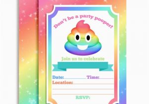 Poop Emoji Birthday Invitations Emoji Birthday Invitations Birthday Wikii