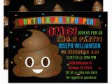 Poop Emoji Birthday Invitations Funny Poop Emoji Birthday Party Invitation Zazzle Com