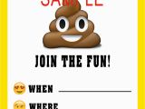 Poop Emoji Birthday Invitations Poop Emoji Birthday Invitations Lijicinu 2d2eebf9eba6