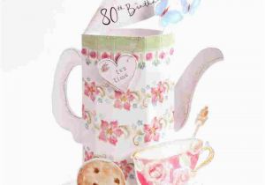 Pop Up 80th Birthday Cards Pop Up Tea Pot 80th Birthday Card Clintons