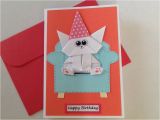Pop Up Birthday Cards for Boyfriend Cat Birthday Card Funny origami Girlfriend Card Cat Pop Up
