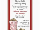 Popcorn Birthday Invitations Fun Popcorn Birthday Party Invitation 5 Quot X 7 Quot Invitation