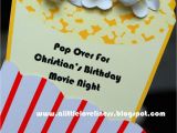 Popcorn Birthday Party Invitations A Little Loveliness Popcorn Movie Party Invitation Tutorial