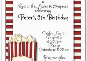 Popcorn Birthday Party Invitations Box Of Popcorn Party Invitation Movie Invitation