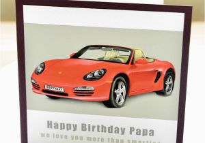 Porsche Birthday Card Personalised Porsche Birthday Card by Amanda Hancocks