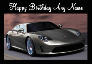 Porsche Birthday Card Porsche Panamera Birthday Card