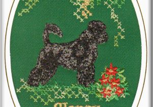 Portuguese Birthday Cards Portuguese Water Dog Birthday Card Embroidered by Dogmania