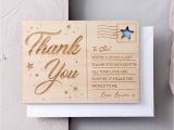 Postal Birthday Gifts for Him Personalised 39 Thank You 39 Wooden Post Card by No ordinary