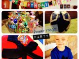 Power Rangers Birthday Decorations Larcie Bird Power Ranger Birthday Party