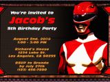 Power Rangers Birthday Invitation Template Free Printable Power Rangers Birthday Party Invitations