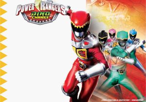 Power Rangers Birthday Invitation Template Free Printable Power Rangers Dino Charge Invitation