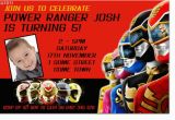 Power Rangers Birthday Invitation Template Power Ranger Birthday Party Invitations Dolanpedia