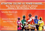 Power Rangers Birthday Invitation Template Power Rangers Birthday Invitations Ideas Bagvania Free