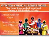 Power Rangers Birthday Invitation Template Power Rangers Birthday Invitations Ideas Bagvania Free