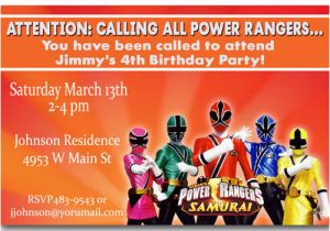 Power Rangers Birthday Invitation Template Power Rangers Birthday Invitations Ideas Bagvania Free
