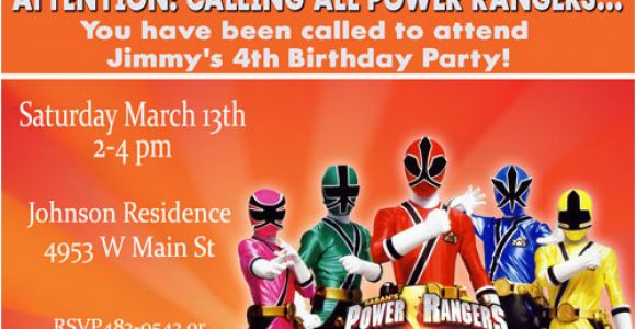 Power Rangers Birthday Invitation Template Power Rangers Birthday Invitations Ideas Bagvania Free