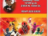 Power Rangers Birthday Invitation Template Power Rangers Samurai Birthday Uprintinvitations