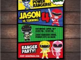 Power Rangers Birthday Invitation Template Template New Power Rangers Party Supplies with Make Your