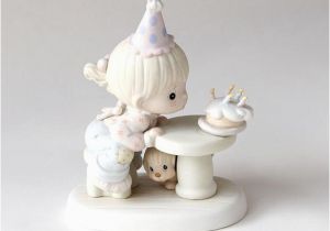 Precious Moments Birthday Girl Figurines Precious Moments Birthday Figurine by Albrechtsantiques On
