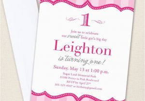 Pretty In Pink Birthday Party Invitations Pretty In Pink Party Invitations Professionally Printed or