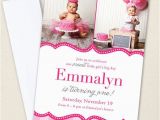 Pretty In Pink Birthday Party Invitations Pretty In Pink Party Photo Invitations Professionally