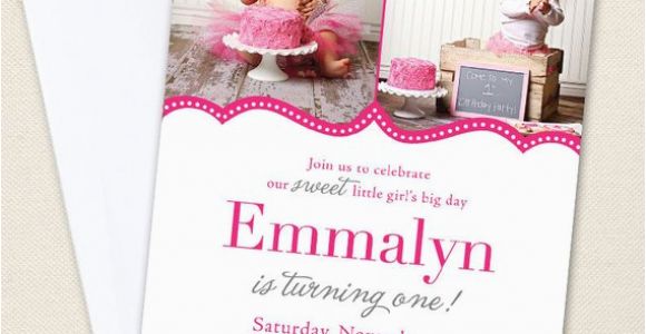Pretty In Pink Birthday Party Invitations Pretty In Pink Party Photo Invitations Professionally
