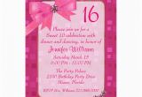 Pretty In Pink Birthday Party Invitations Pretty In Pink Sweet 16 Birthday Party Invitation 5 Quot X 7
