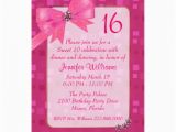 Pretty In Pink Birthday Party Invitations Pretty In Pink Sweet 16 Birthday Party Invitation 5 Quot X 7