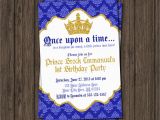 Prince 1st Birthday Invitations Prince Birthday Invitation First Birthday Invitations