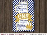 Prince 1st Birthday Invitations Prince Birthday Invitation First Birthday Invitations