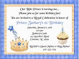 Prince 1st Birthday Invitations Prince Birthday Party Invitations Prince 1st Birthday