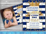 Prince 1st Birthday Invitations Prince Invitation Little Prince First Birthday Number One