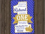 Prince 1st Birthday Invitations Printable Prince 1st Birthday Invitations