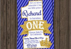 Prince 1st Birthday Invitations Printable Prince 1st Birthday Invitations