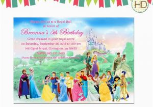 Prince and Princess Birthday Party Invitations Disney Princess Prince Invitation Princess by Hdinvitations