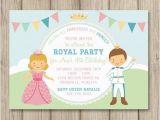 Prince and Princess Birthday Party Invitations Princess and Prince Birthday Party Invitation Princess