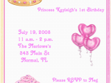Princess 1st Birthday Invitation Wording 1st Pink Princess Birthday Party Invitations
