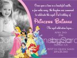 Princess 1st Birthday Invitation Wording Disney Princess 1st Birthday Invitations