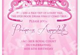 Princess 1st Birthday Invitation Wording Free Printable Princess Birthday Invitation Templates