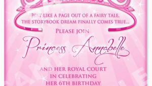 Princess 1st Birthday Invitation Wording Free Printable Princess Birthday Invitation Templates