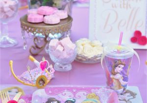 Princess Birthday Party Table Decorations Disney Princess Party with Belle Part One Creative Juice
