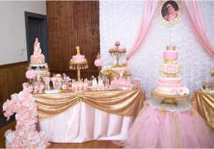 Princess Birthday Party Table Decorations Kara 39 S Party Ideas Gold Pink Royal Princess Birthday