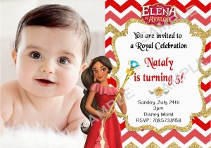 Princess Elena Birthday Invitations Disney Princess Elena Of Avalor Birthday Invitation