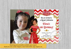 Princess Elena Birthday Invitations Disney Princess Elena Of Avalor Birthday Invitations Elena Of