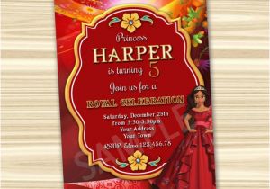 Princess Elena Birthday Invitations Elena Of Avalor Invitation Princess Elena Invitation Diy