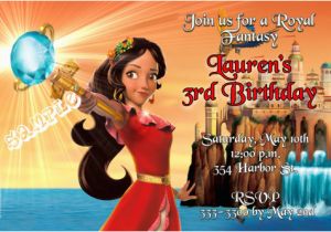Princess Elena Birthday Invitations Princess Elena Of Avalor Birthday Invitations Design
