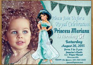 Princess Jasmine Birthday Party Invitations Jasmine Invitation Princess Jasmine Invitations Jasmine